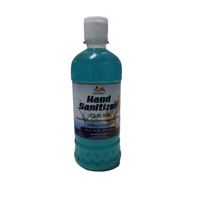 SAFEOL HAND SANITIZER LIQUID 80% 500ML